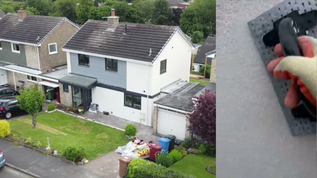 K Rend silicone render by Central Scotland Walls
